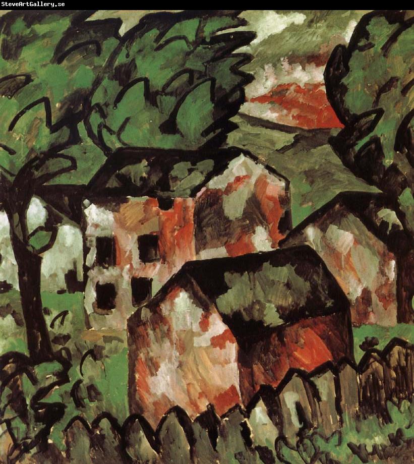 Kasimir Malevich The red house in view